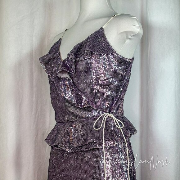 Rebecca Minkoff Sequined Ruffled Tank & Skirt Set - Picture 5 of 15